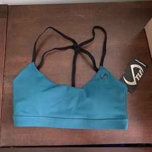 TLF Apparel Athena Sports Bra in Dark Teal